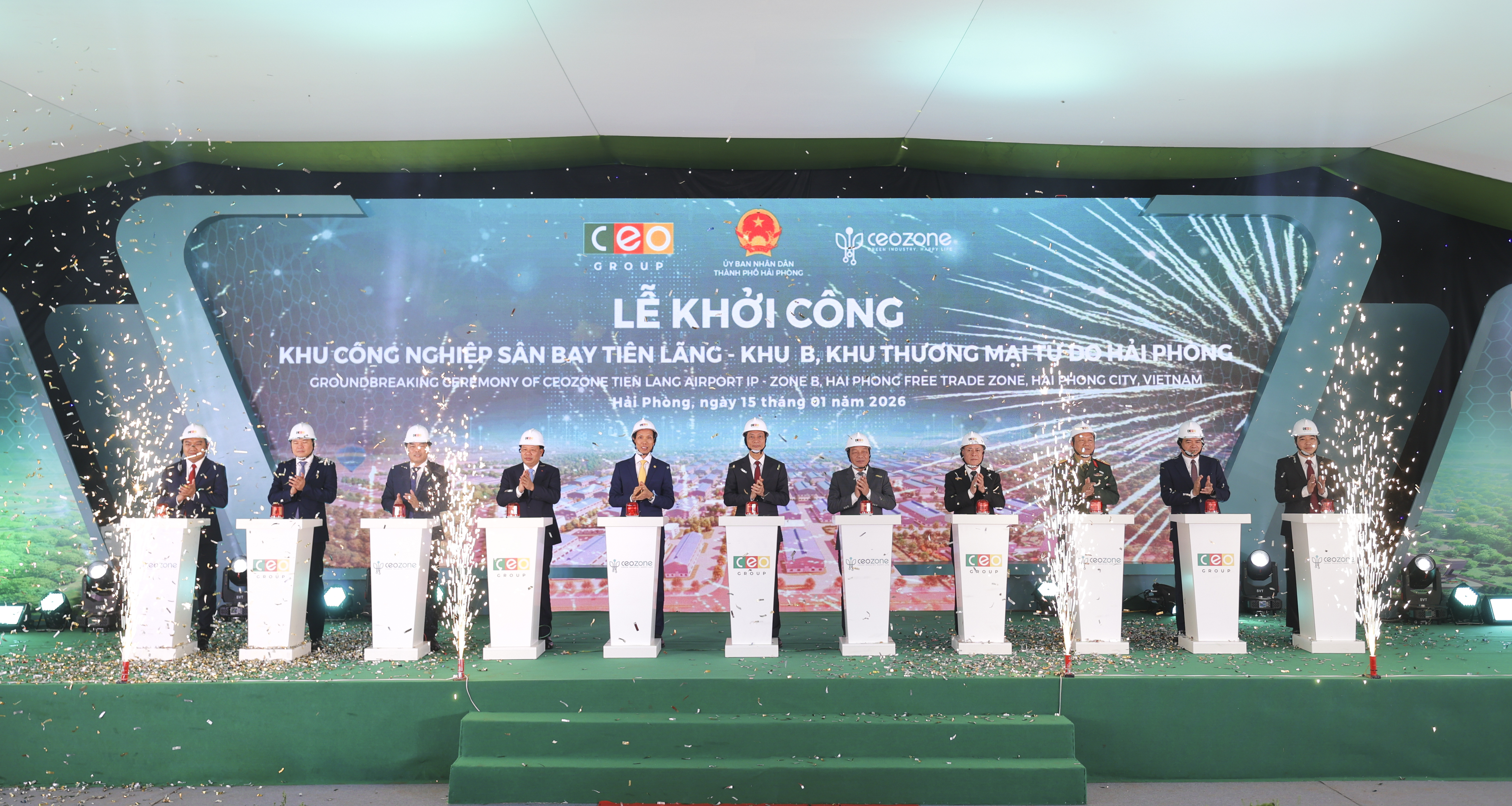 CEO Group khởi công dự án Khu công nghiệp đầu tiên trong Khu Thương mại tự do Hải Phòng - Tập đoàn CEO